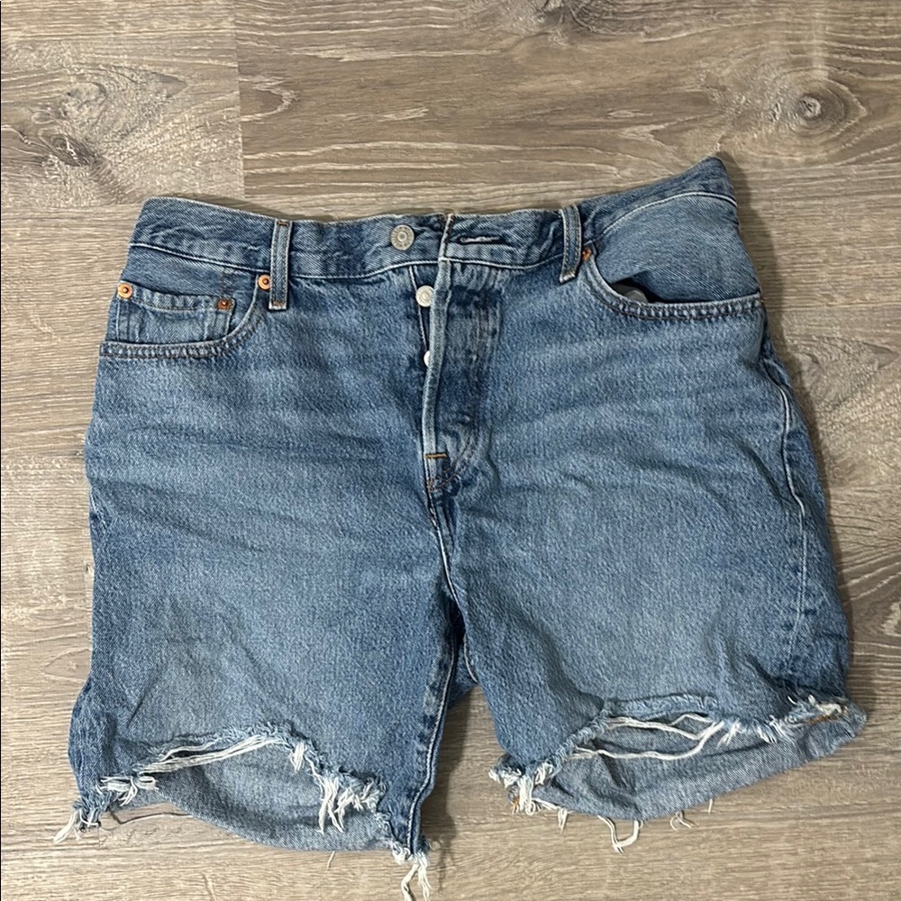 Levi’s Distressed Denim Shorts